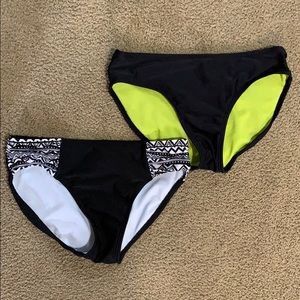 2 for 10 Black Bikini Bottoms